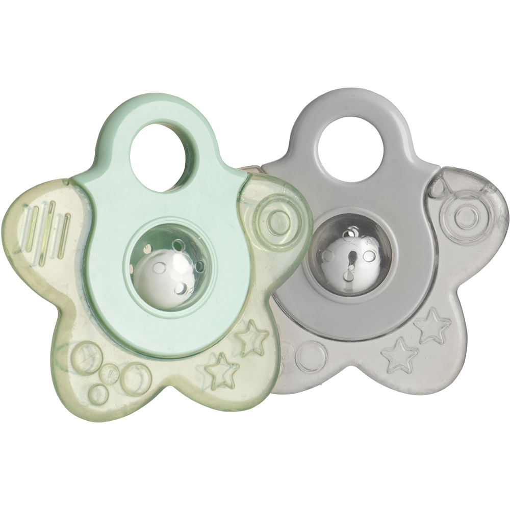 Single Wilko Water Filled Textured Star Teether in Assorted styles Image 1