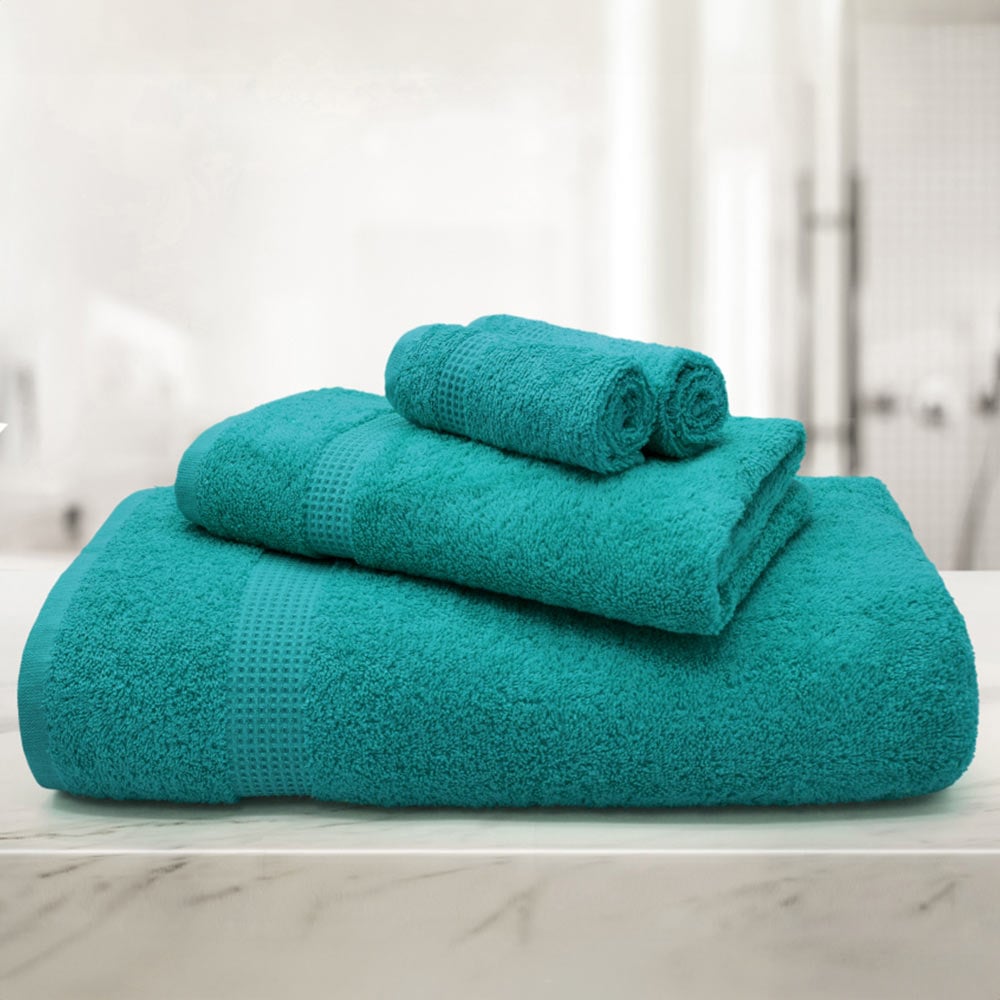 Mayfair Egyptian Cotton Jade Hand Towel Set of 2 Image 2