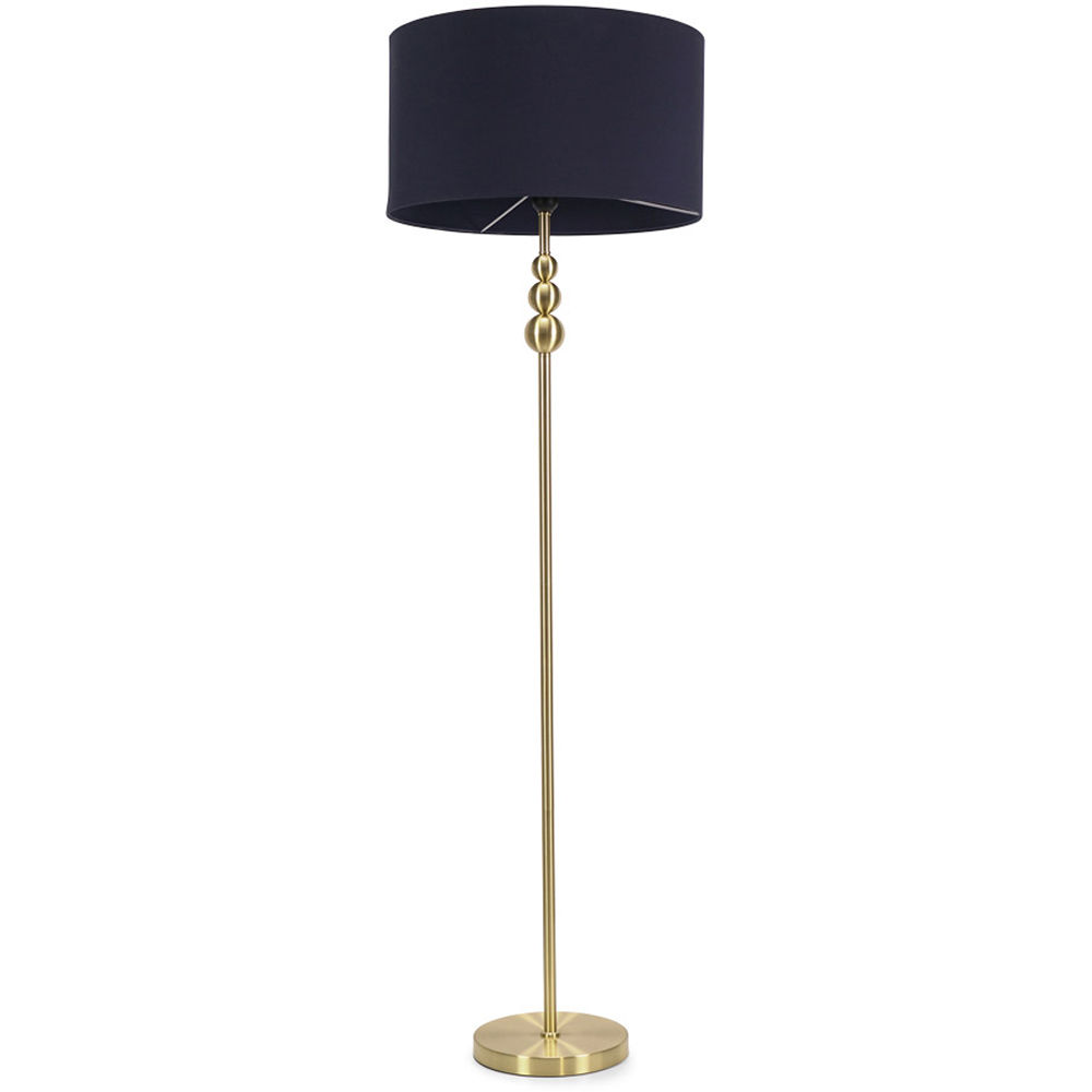 Navy blue and gold floor lamp new arrivals