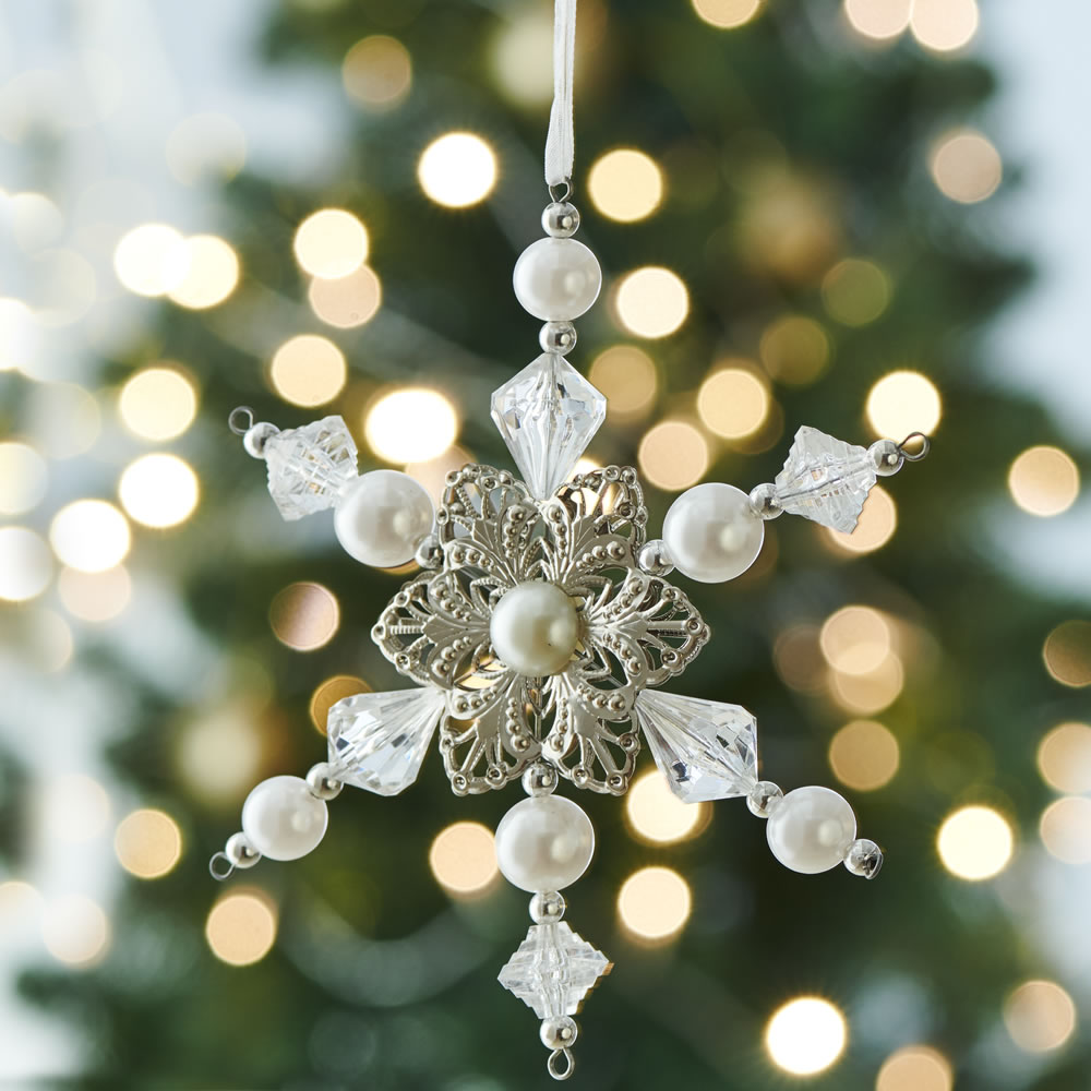 Wilko Winter Wonder Snowflake Christmas Tree      Decoration Image 3