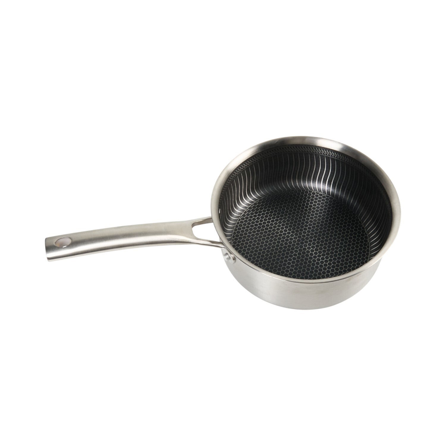 Stainless Steel Saucepan with Lid Silver 20cm Image 4