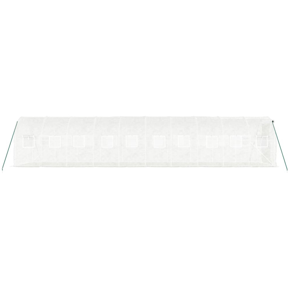 vidaXL White 6.5 x 32ft Greenhouse Image 4