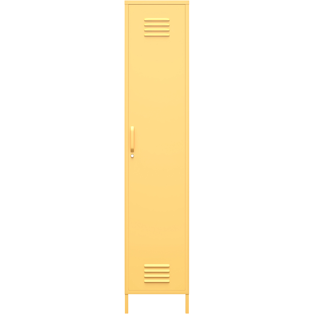 Novogratz Cache Single Door Yellow Metal Locker Storage Cabinet Image 6