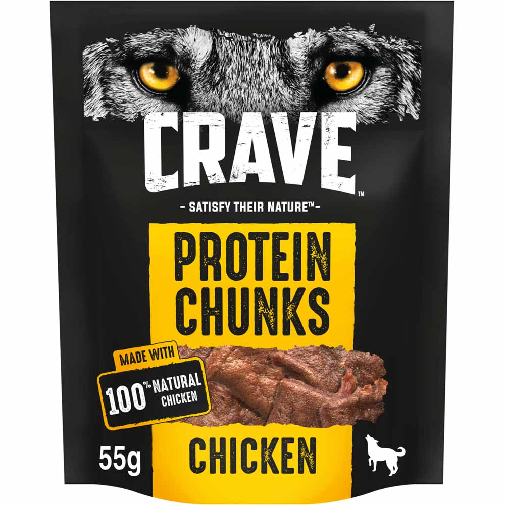 CRAVE Protein Chunks with Chicken 55g Image 1