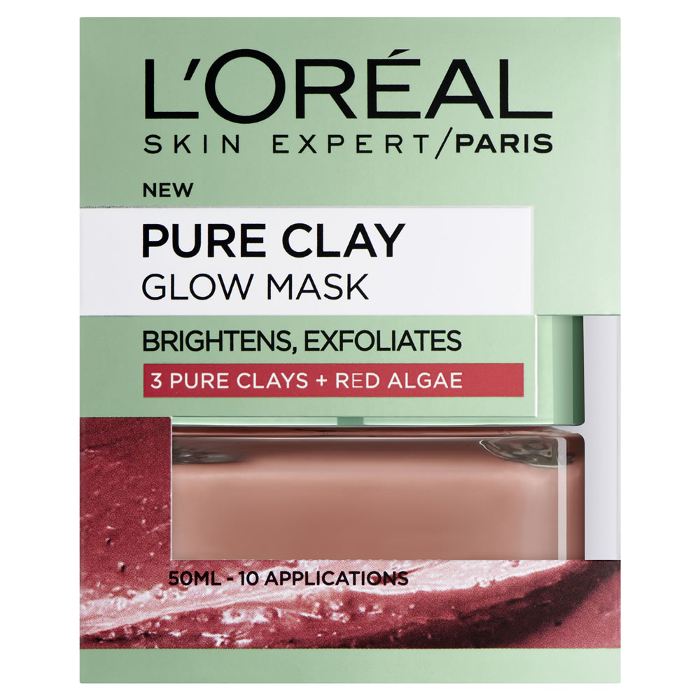 L’Oréal Paris Pure Clay Glow Face Mask 50ml Image