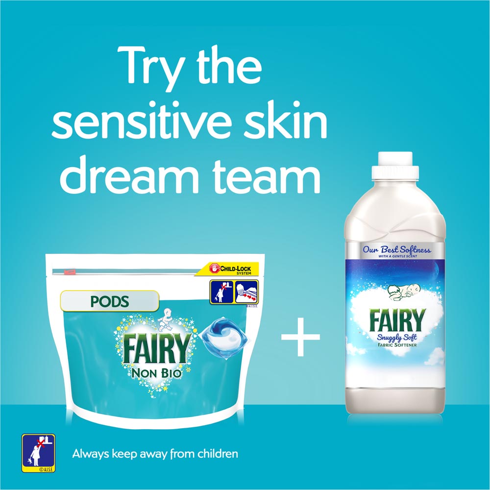 Fairy Non Bio Pods Washing Liquid Capsules for Sensitive Skin 45 Washes Image 3