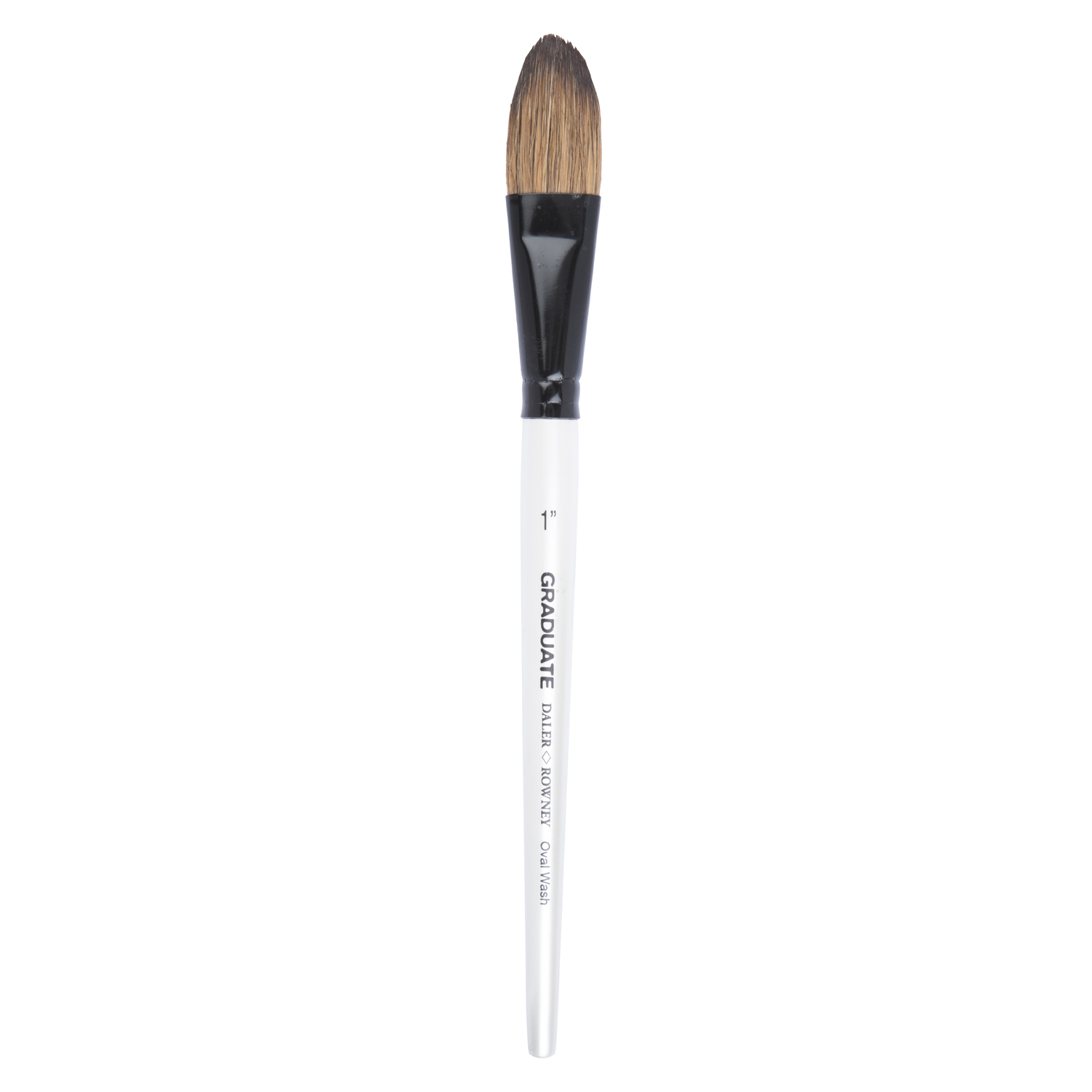 Daler-Rowney Graduate Pony and Synthetic Oval Wash Short Handle Brush - 1 Image 2