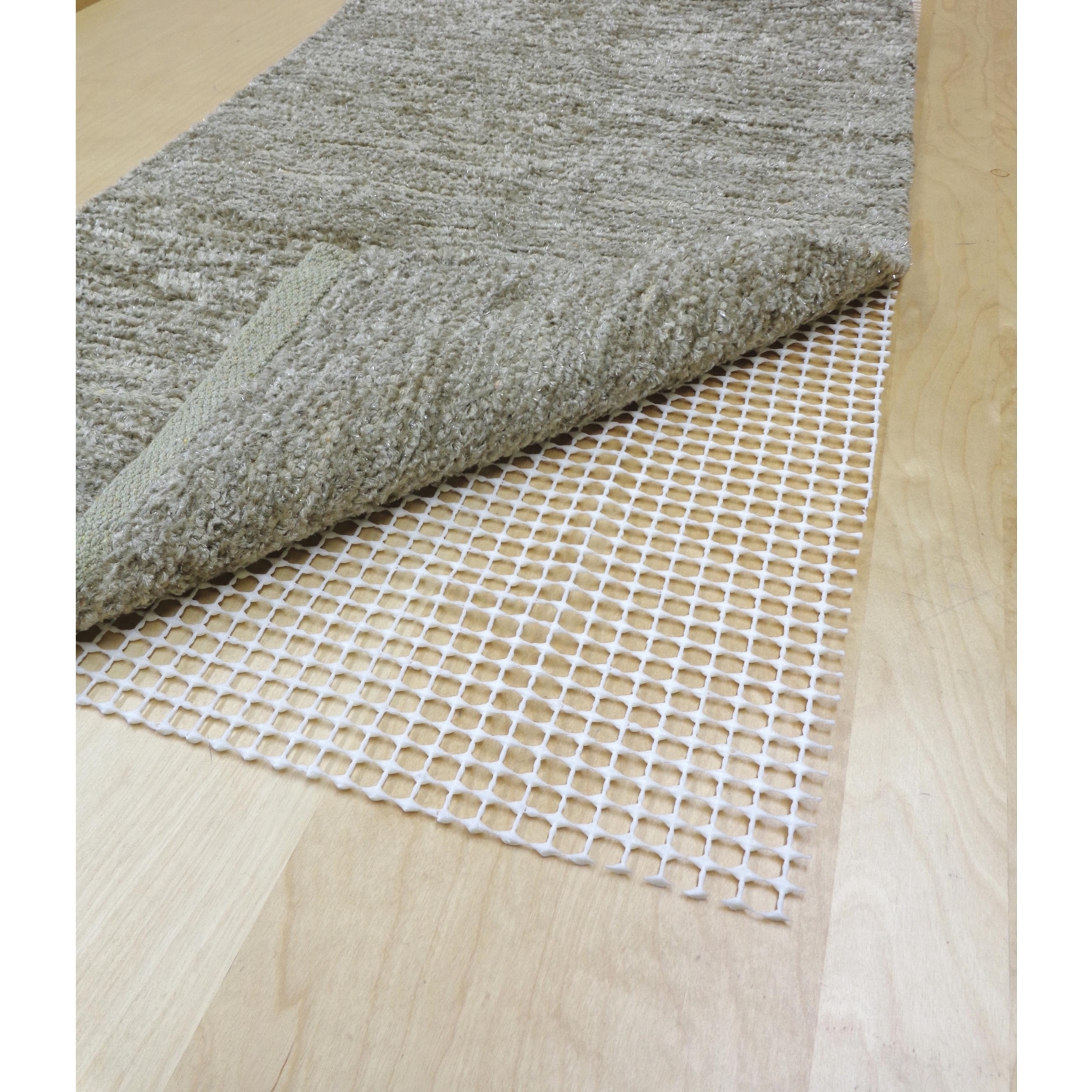 White Anti Slip Rug Mat 160 x 80cm Image