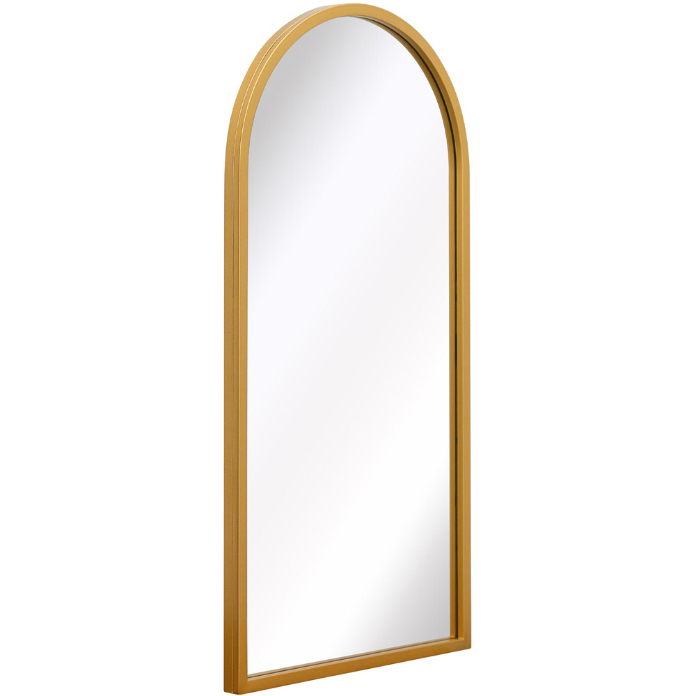 MirrorOutlet The Arcus Gold Framed Arched Garden Wall Mirror 80 x 40cm Image 3