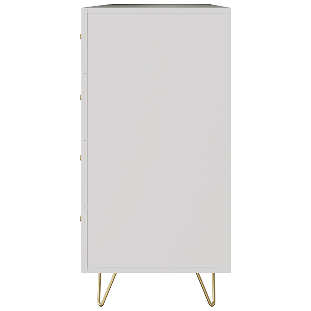 GFW Thalia 4 Drawer White Chest of Drawers Image 6