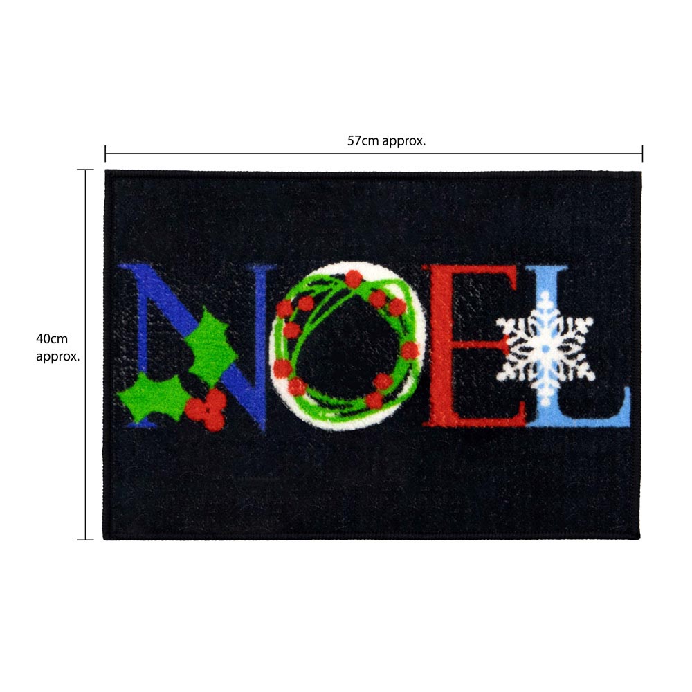 JVL Festive Christmas Noel Machine Washable Indoor Doormat 40 x 57cm Image 9
