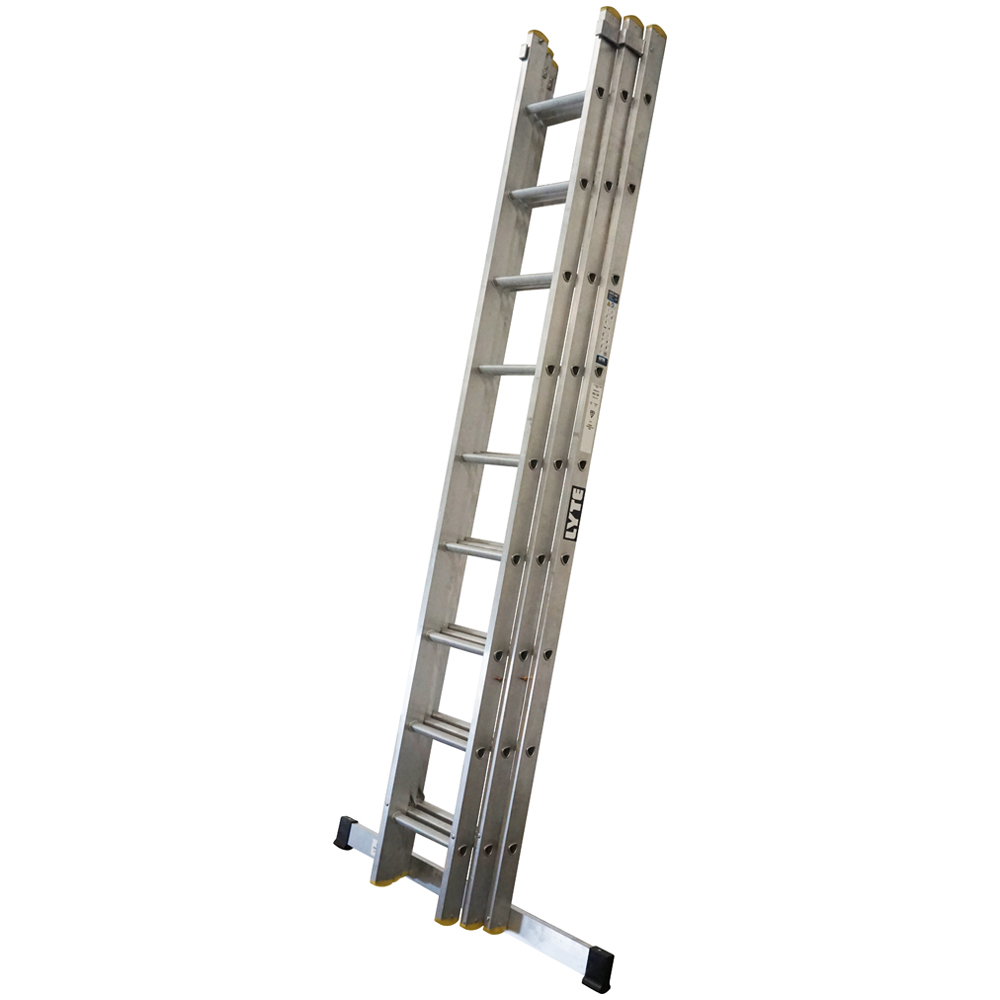 Lyte Ladders & Towers LytePro EN131-2 Professional 3 Section 9 Rung Extension Ladder Image 1