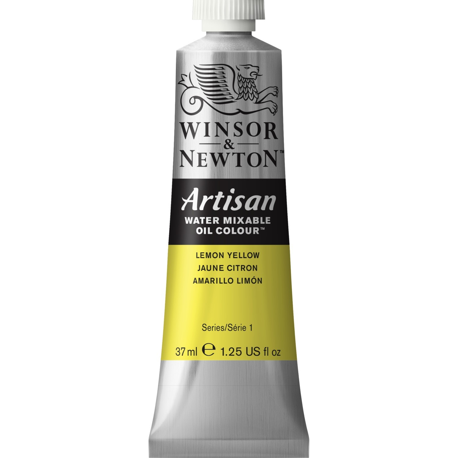 Winsor and Newton 37ml Artisan Mixable Oil Paint - Lemon Yellow Image 1