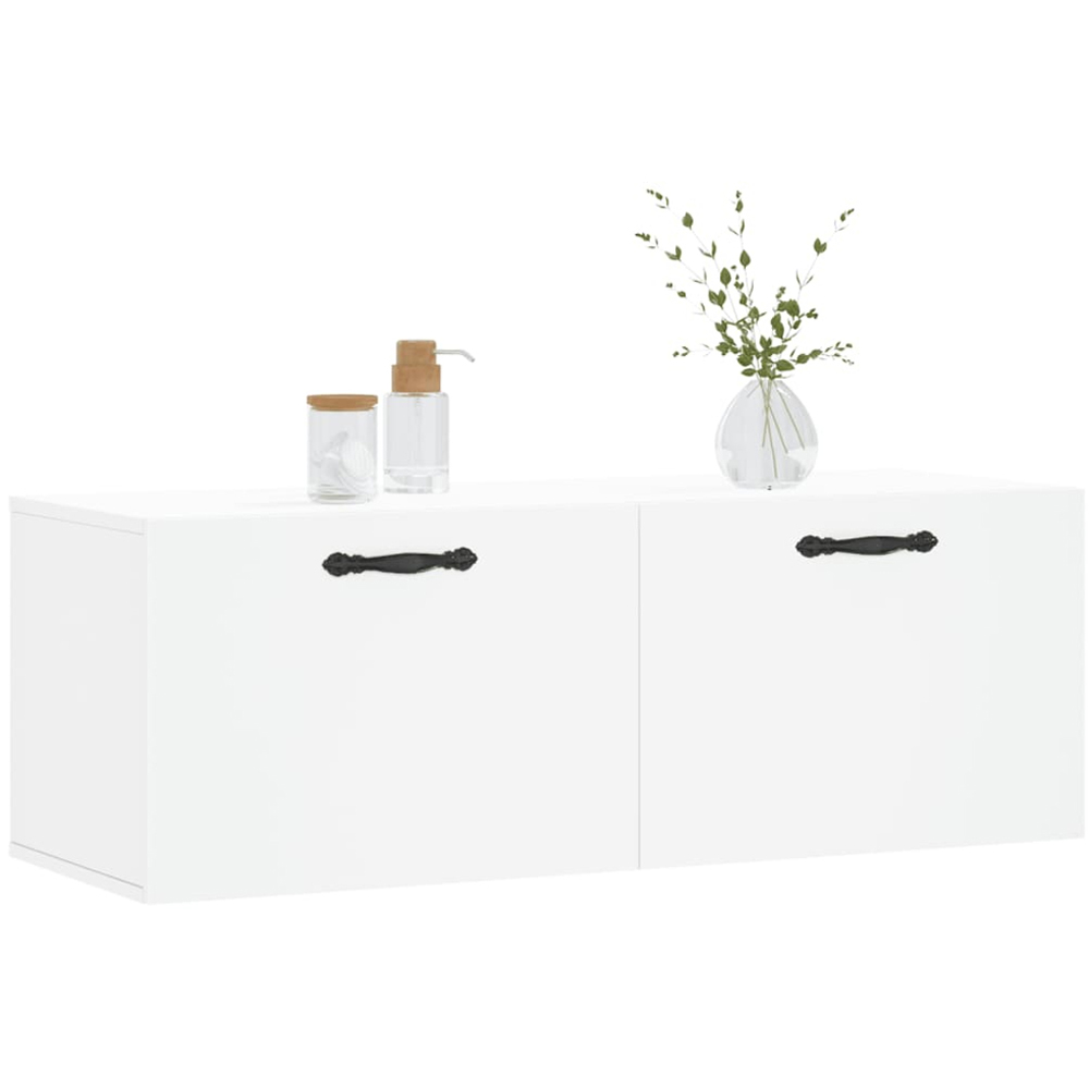 vidaXL 2 Door White Wall Cabinet Image 3