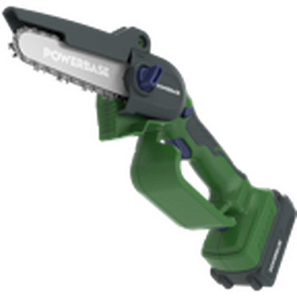 Powerbase Cordless Mini Chainsaw Green Image 2