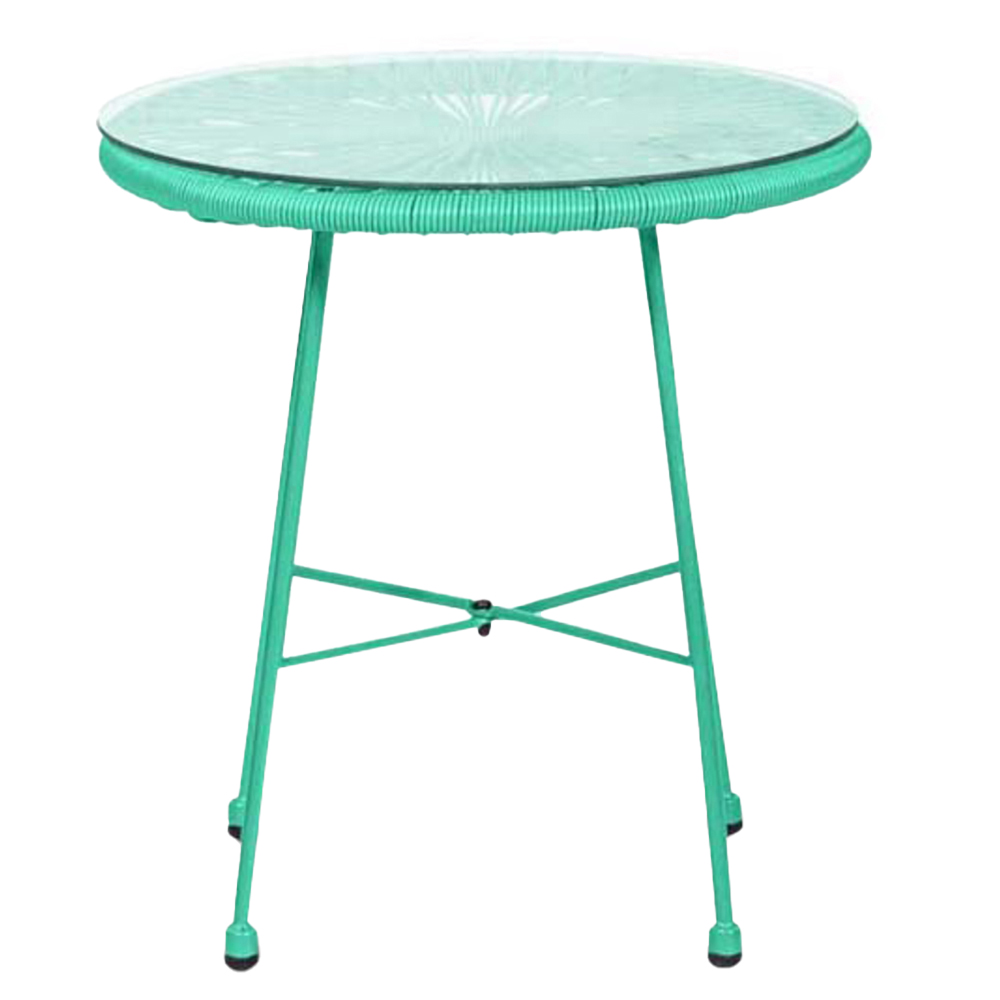 Monaco 2 Seater Egg Bistro Set Emerald Wilko