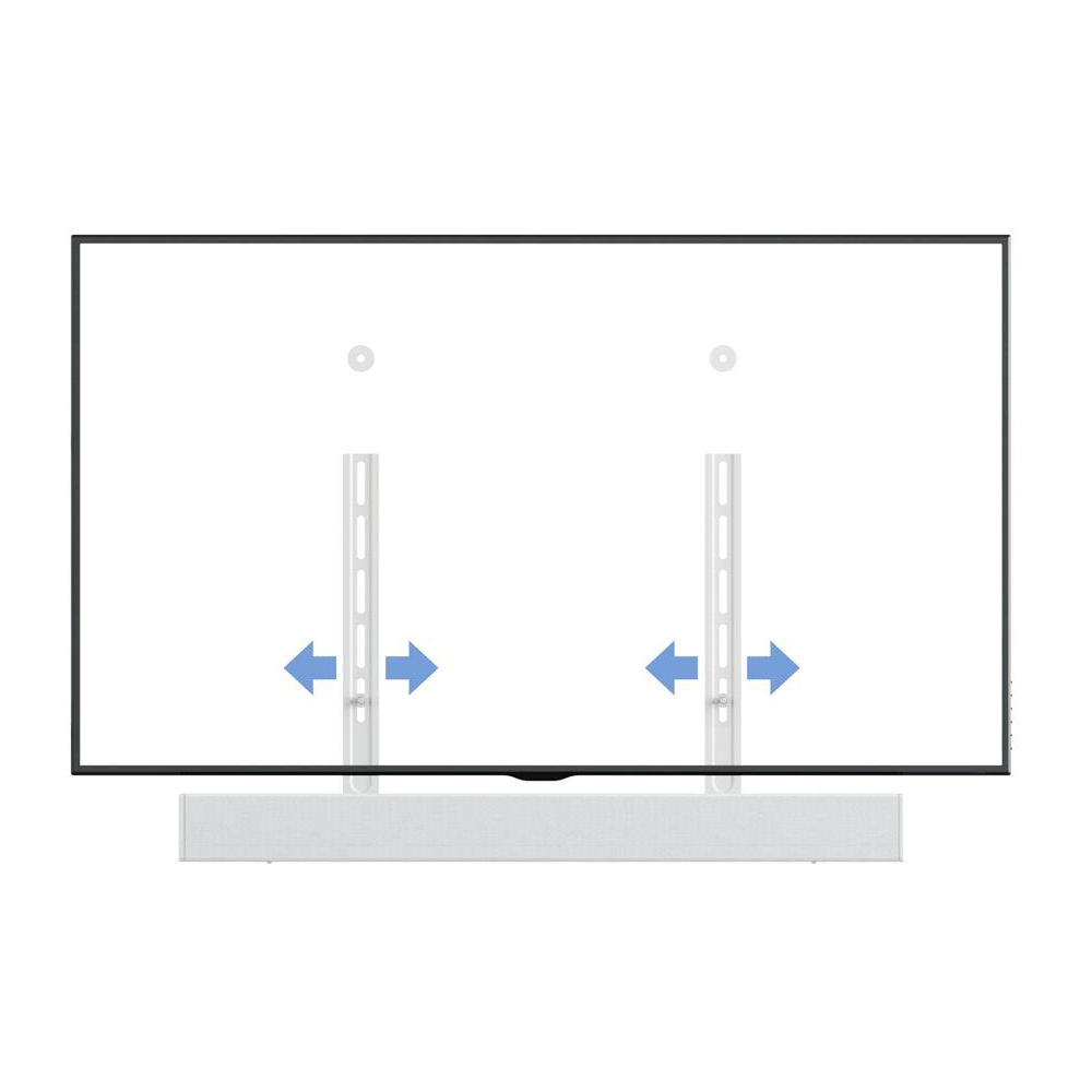 AVF Universal White Soundbar Mounting Kit Image 3