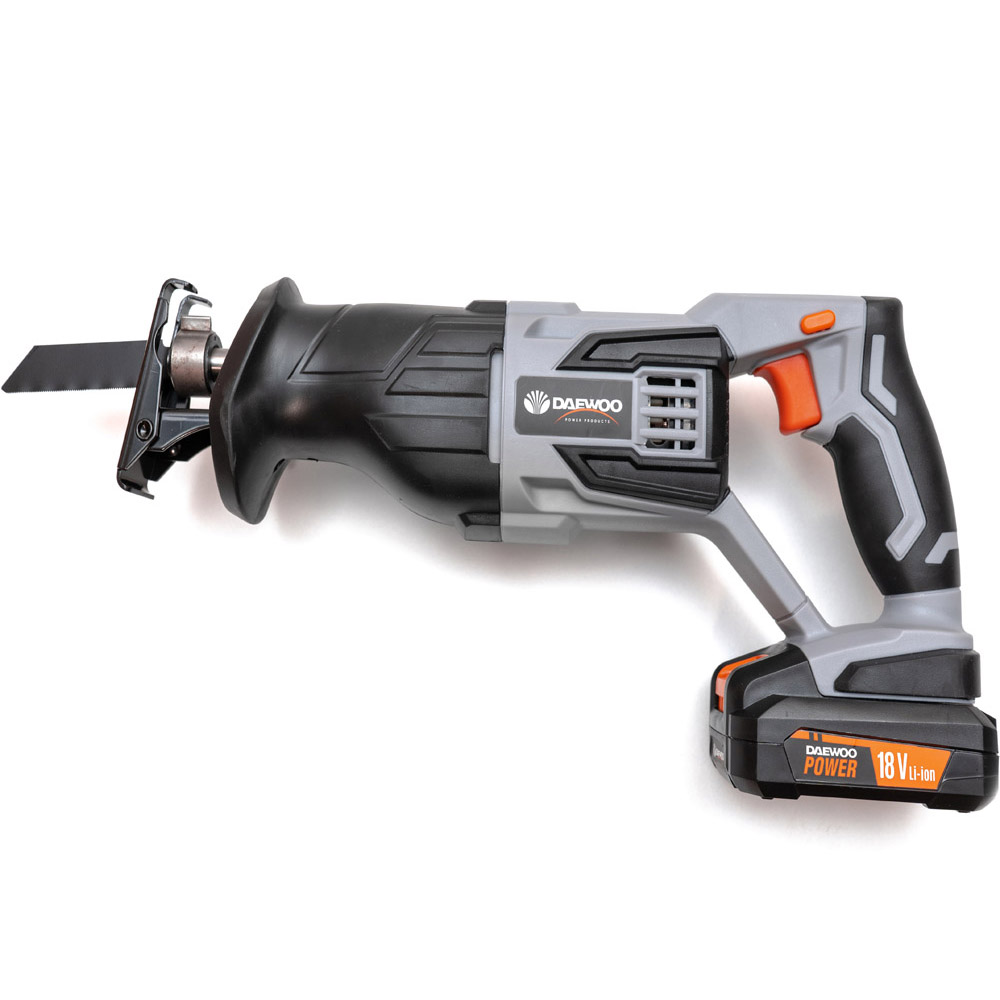Daewoo U-Force 18V 2 x 2Ah Lithium-Ion Cordless Reciprocating Saw with Battery Charger Image 2