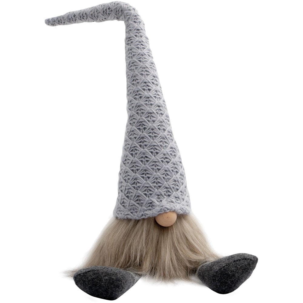 St Helens Grey Gonk Christmas Decoration 43cm Image 1