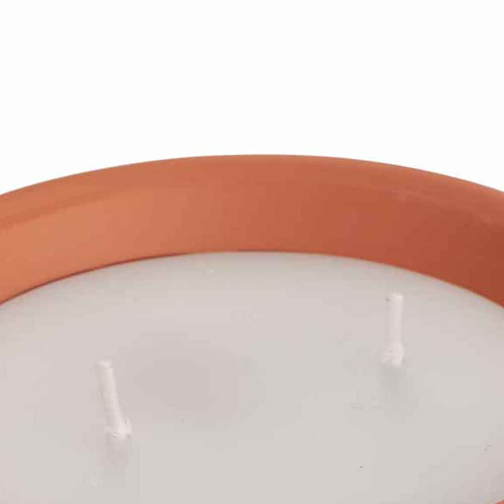 Wilko Citronella Candle Terracotta Dish 3pk Image 4