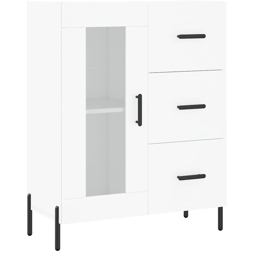 vidaXL 3 Door 3 Drawer White Highboard Image 7