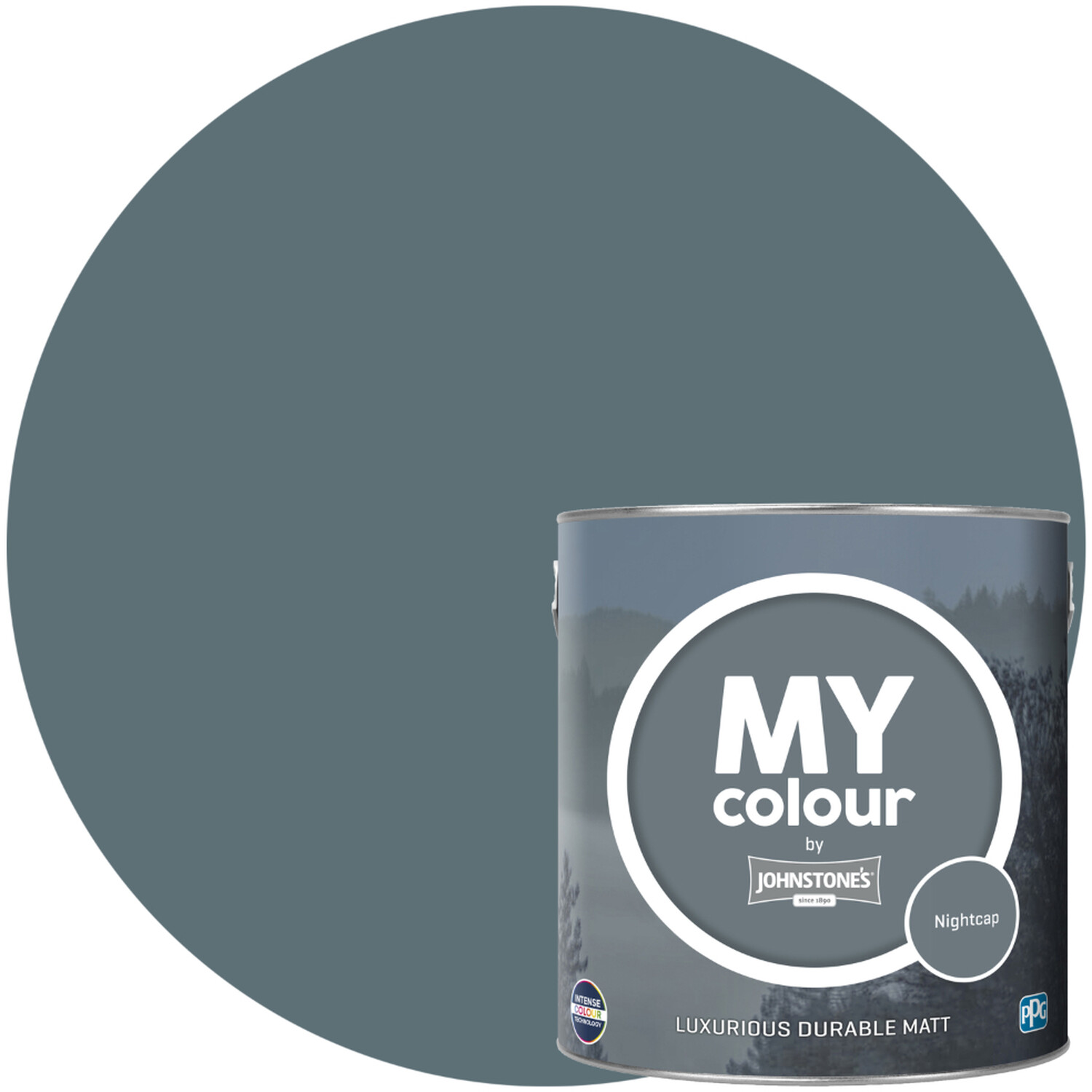 Johnstone's MY Colour Luxurious Durable Matt Paint Nightcap Image 1