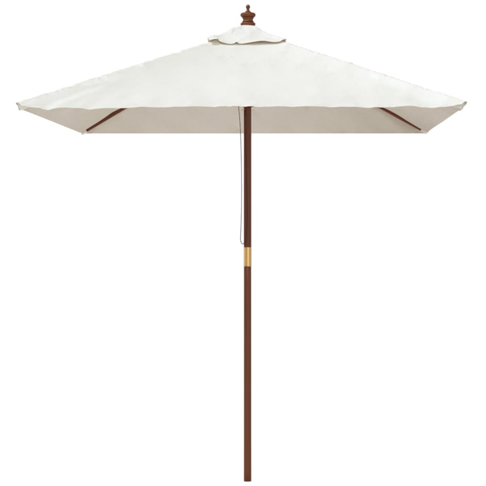 vidaXL White Garden Parasol 2.3 x 1.9m Image 2