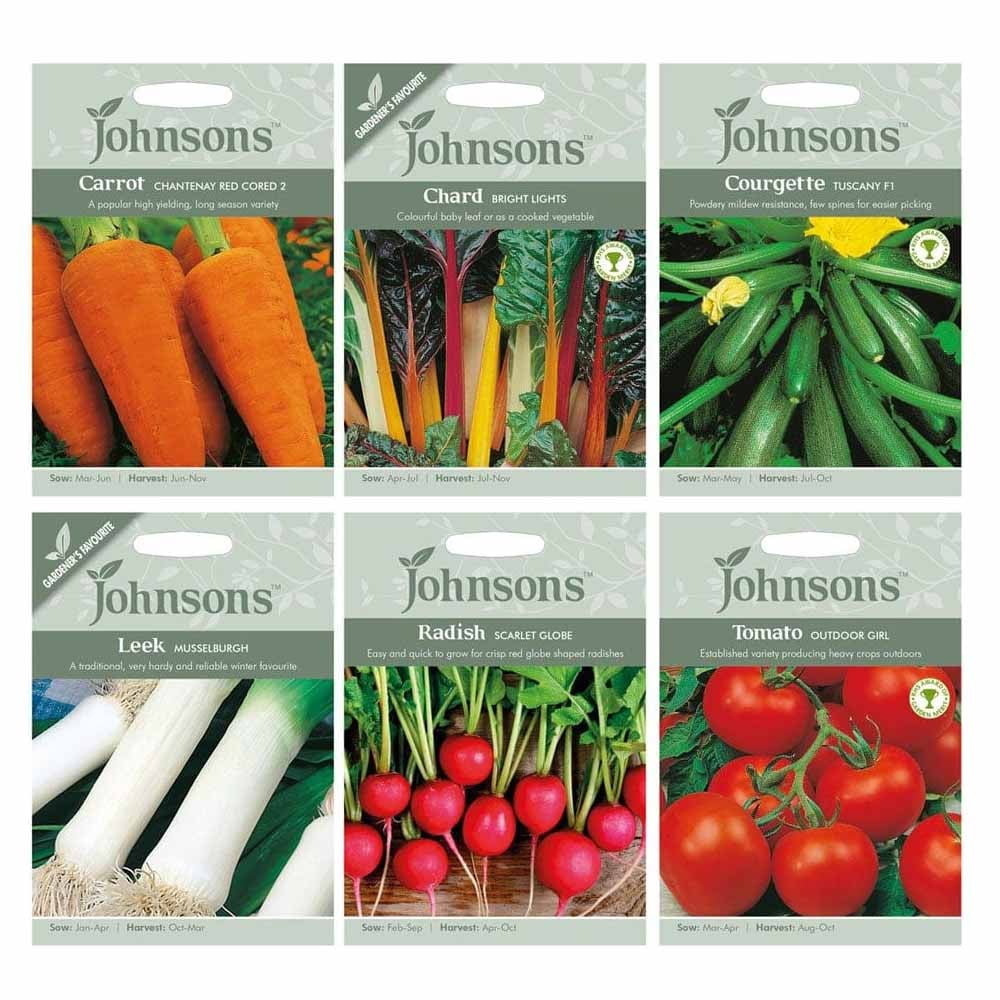 Johnsons Starter Vegetable Seed Bundle Image 2