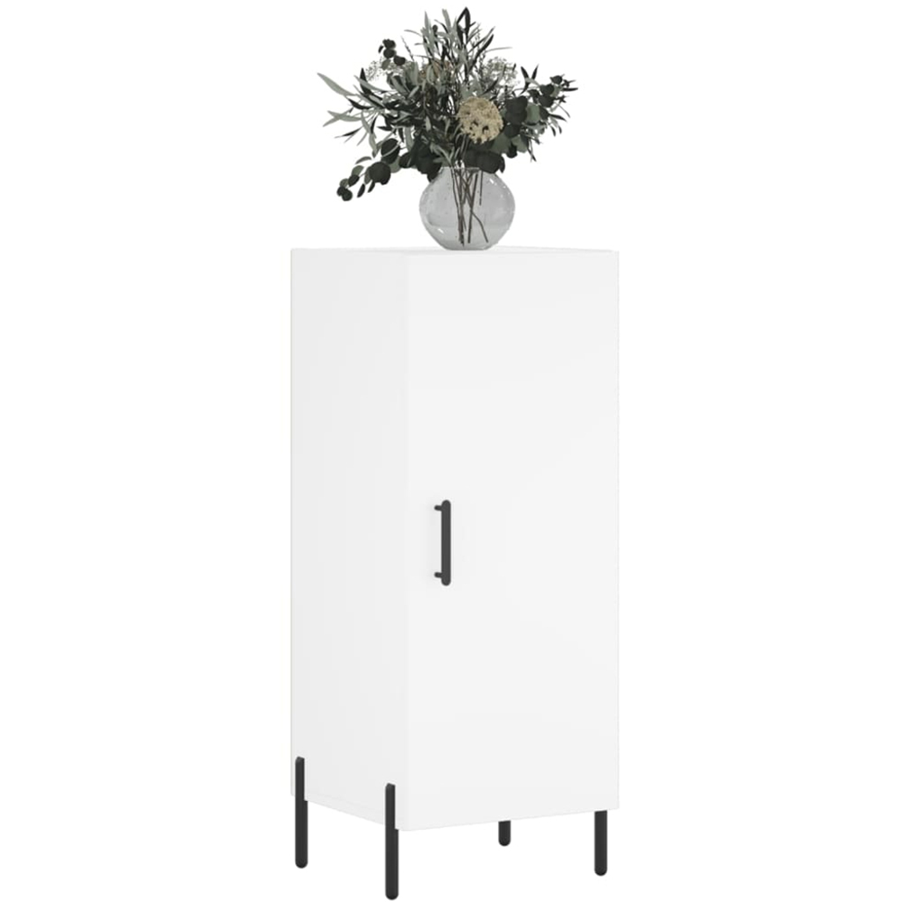 vidaXL Single Door White Sideboard Image 3