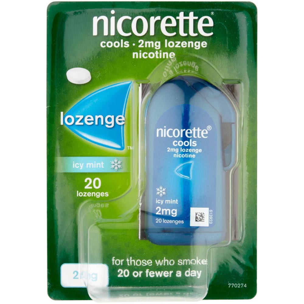 Nicorette Lozenge Mint 2mg 20's Image 7