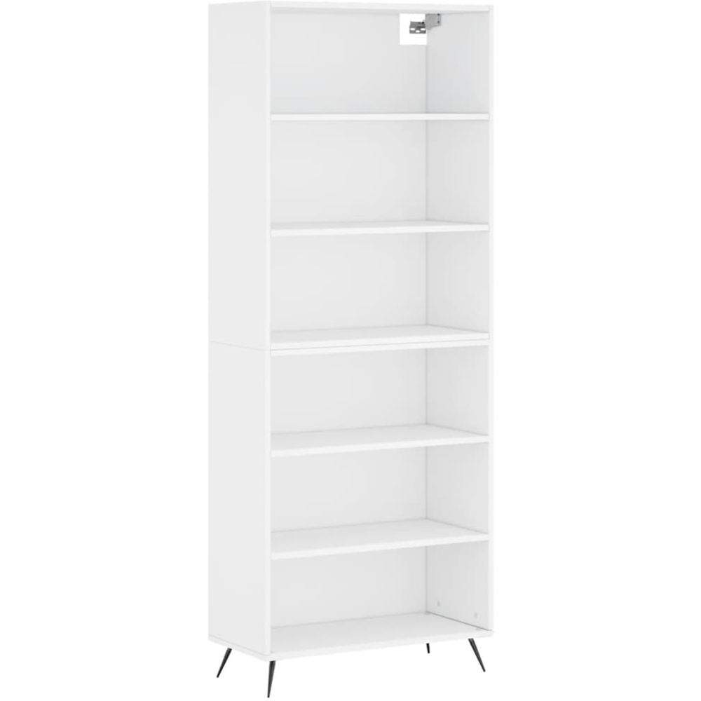vidaXL 6 Shelf White Highboard Image 2