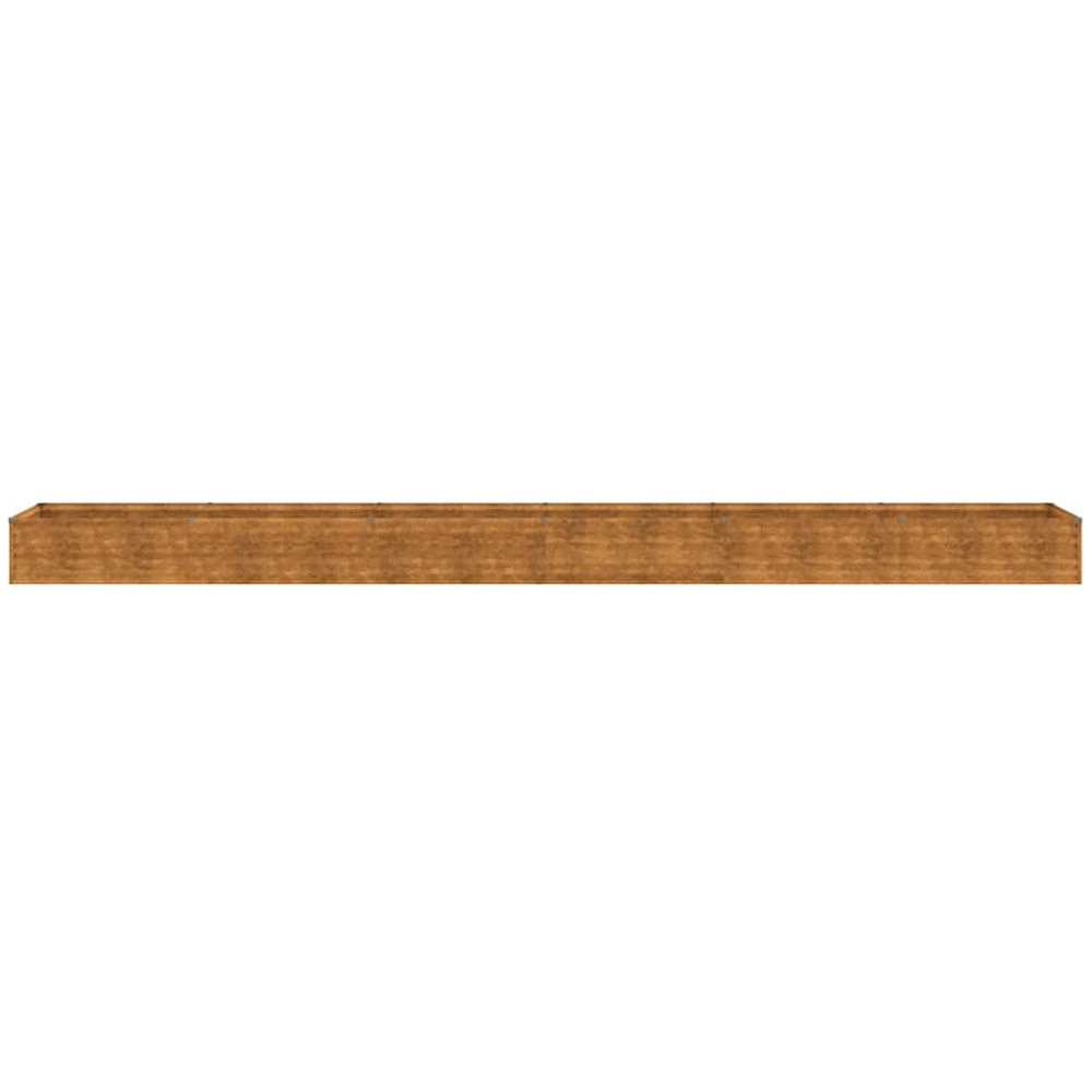 vidaXL Rusty Corten Steel Raised Garden Bed 36 x 50 x 580cm Image 3