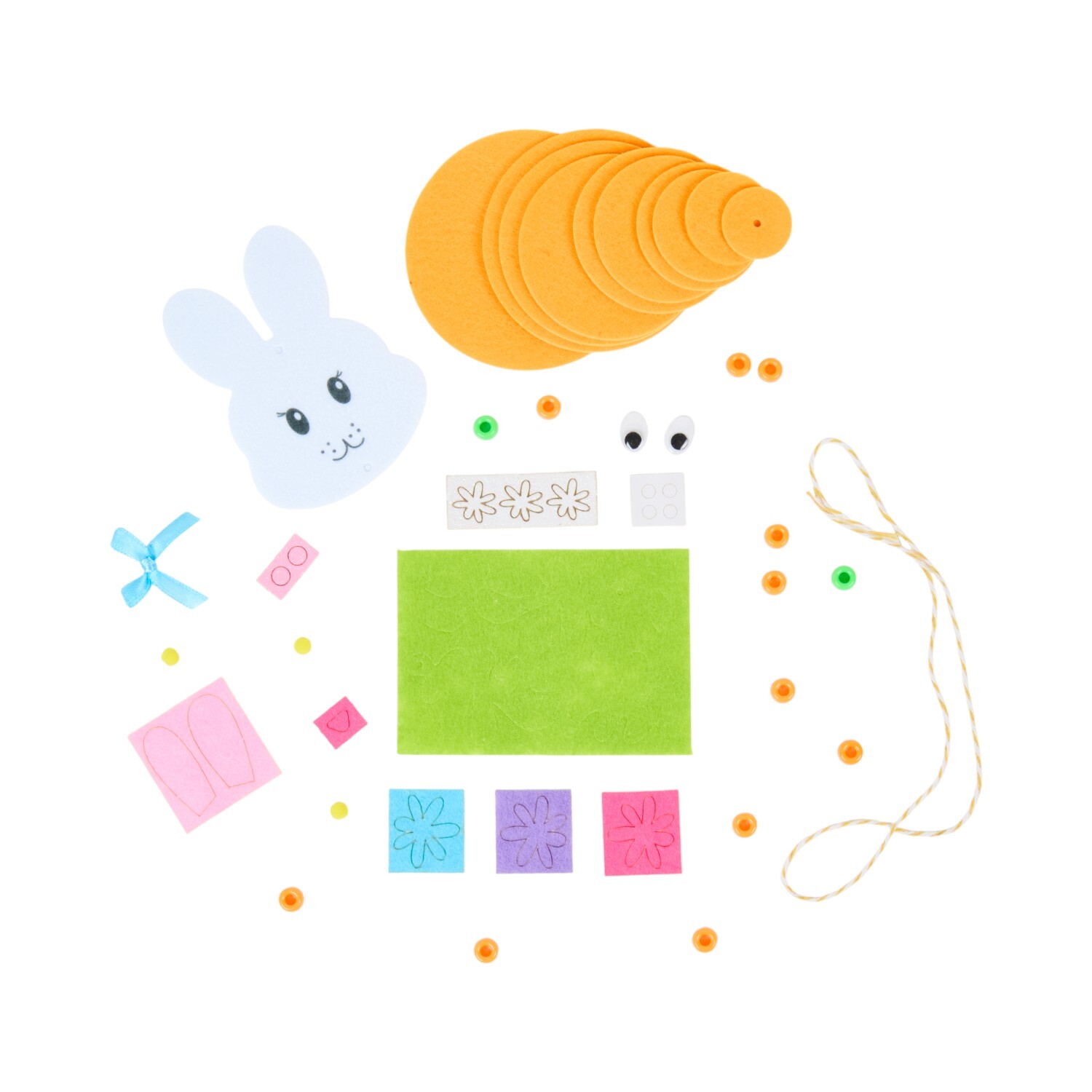 Bunny Carrot Hanging Decoration Kit Image 2