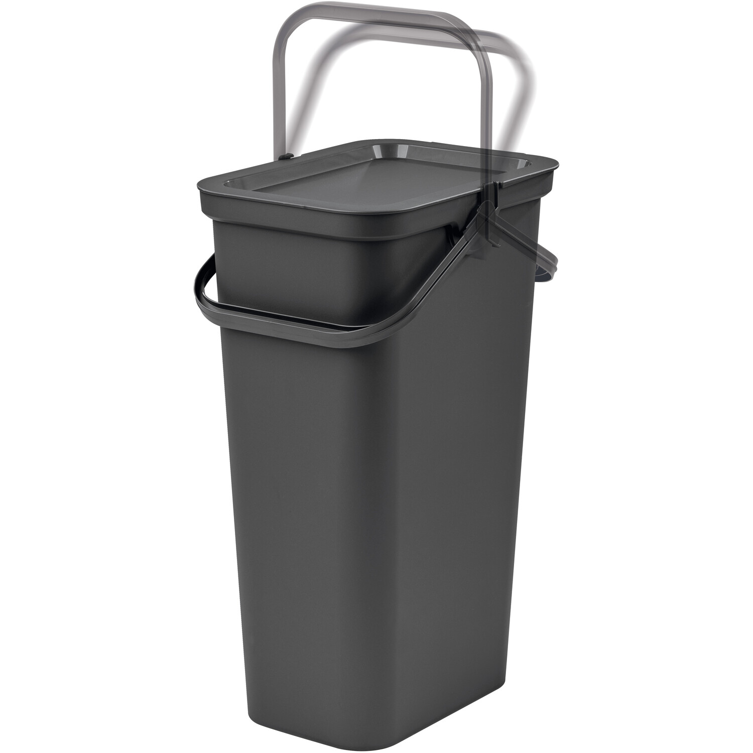 Tontarelli Moda Black Recycling Kitchen Bin 25L Image