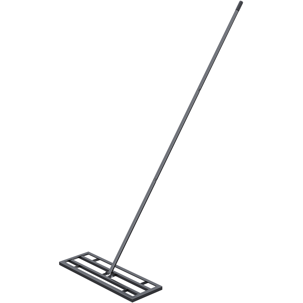 Living and Home Garden Lawn Levelling Rake with Long Handle 76 x 25 x 213cm Image 1