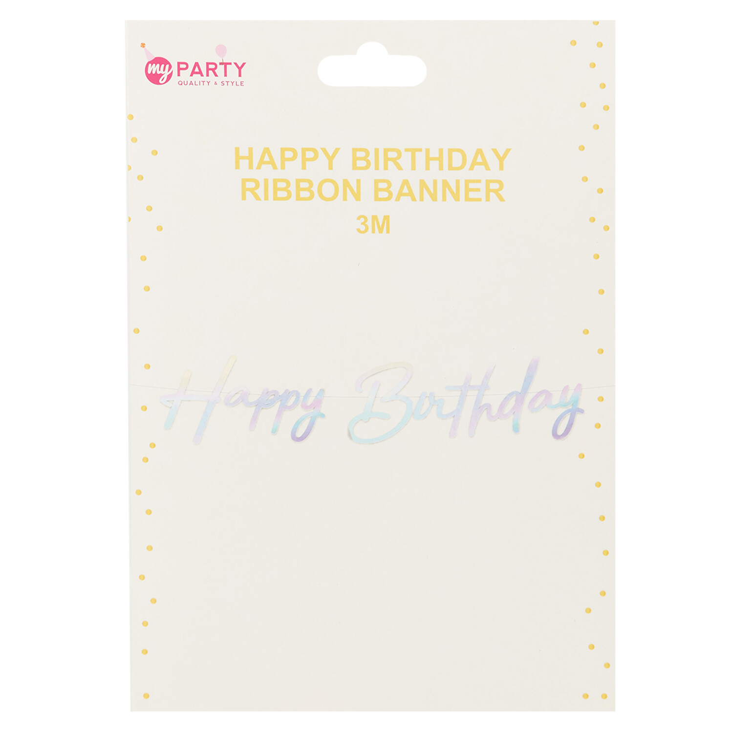 Happy Birthday Ribbon Banner - Multicolour Image 3
