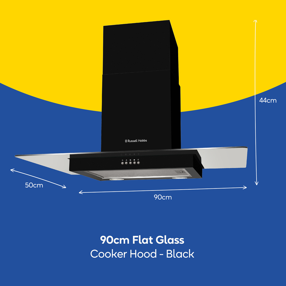 Russell Hobbs RHFGCH901B Black 90cm Cooker Hood Image 9