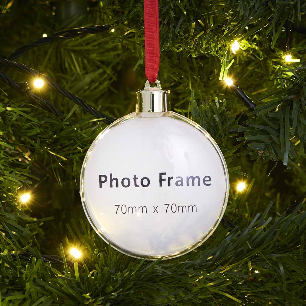 Wilko Merry Photo Frame Ornament 4 Pack Image 3
