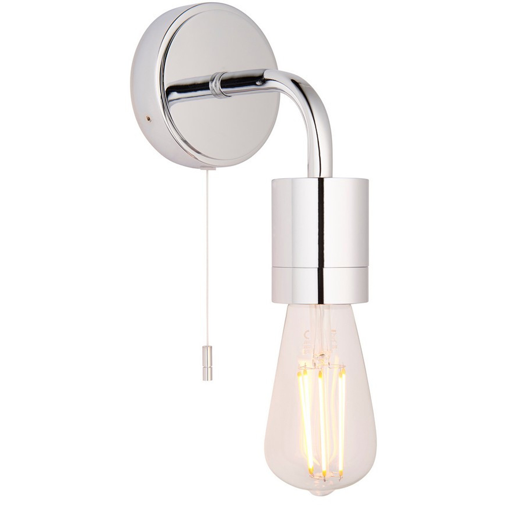 Merano Caserta Chrome Plate Bathroom Wall Light Image 1