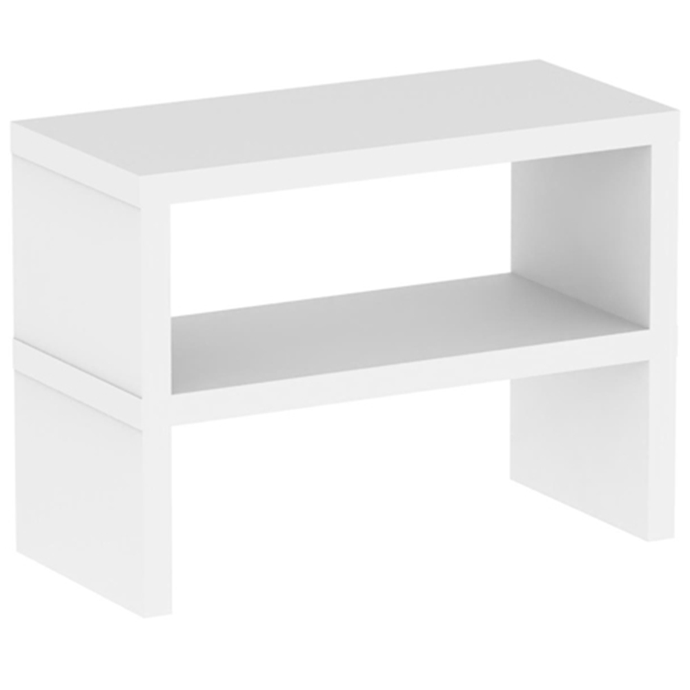 Decortie Dean 2-Tier White Kitchen Wall Shelf 25mm Image 2