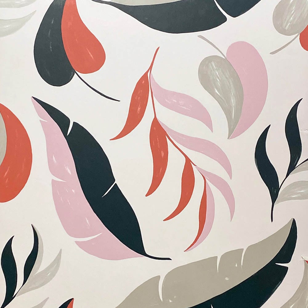 Arthouse Falling Leaves Neutral Wallpaper Image 1