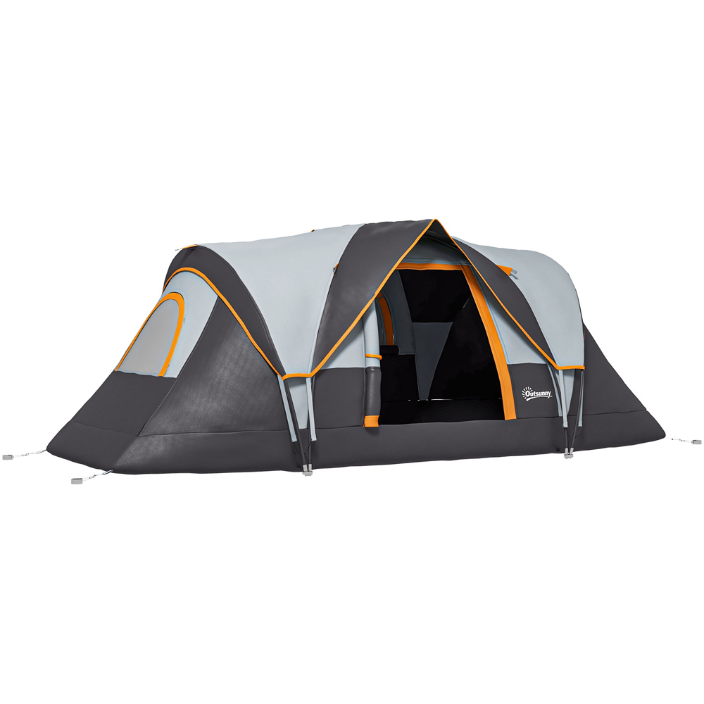 Outsunny 5-6 Person Camping Tent Multicolour Image 1
