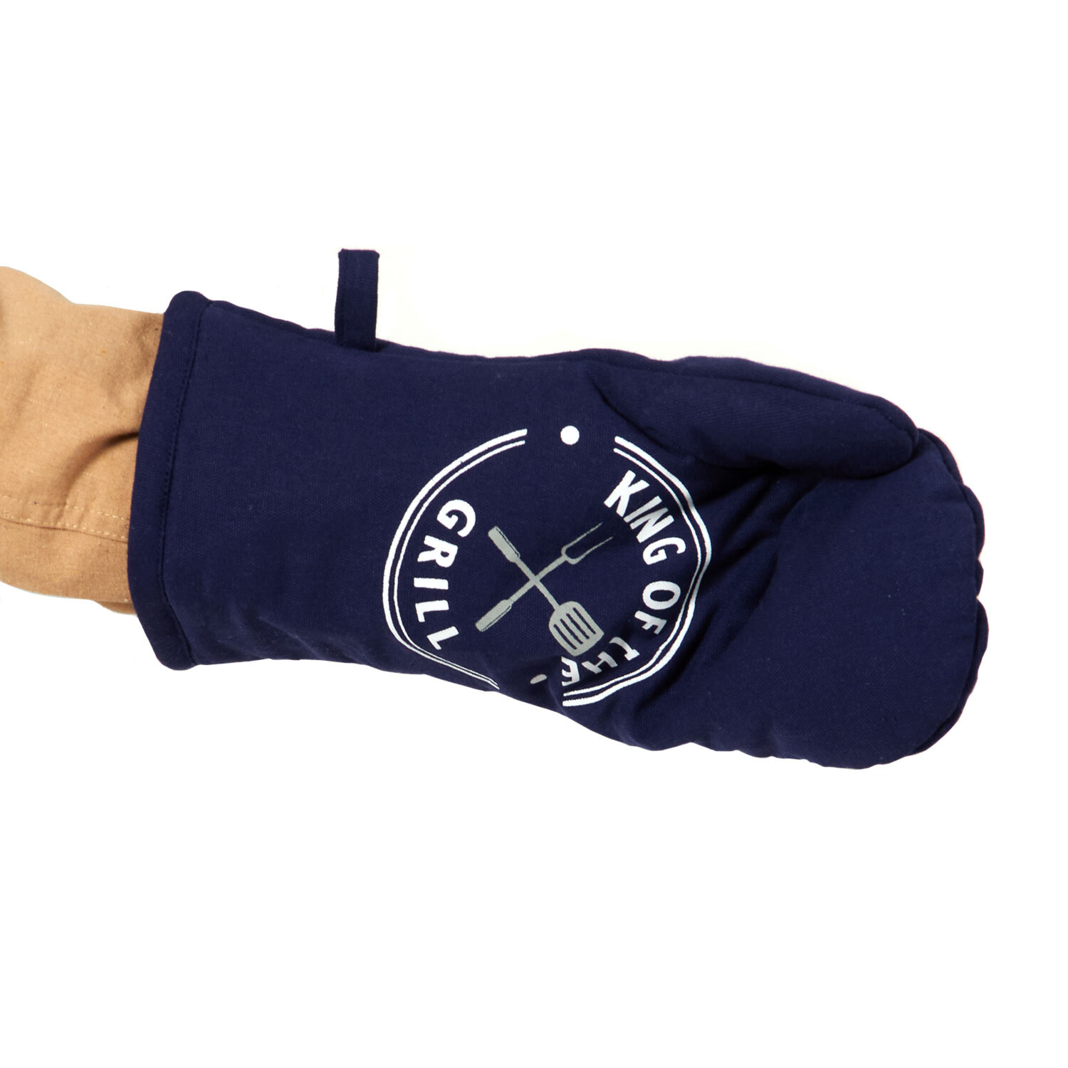 King of the Grill Single Oven Glove - Navy Image 2