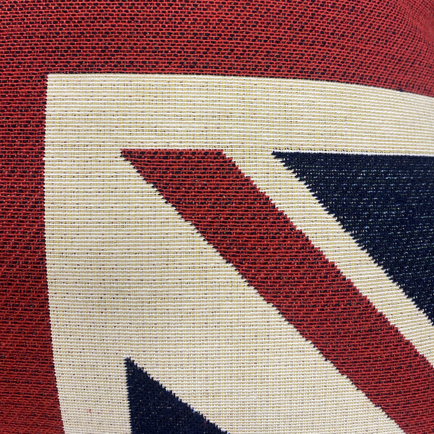 Union Jack Cushion Blue, Red and White Image 3