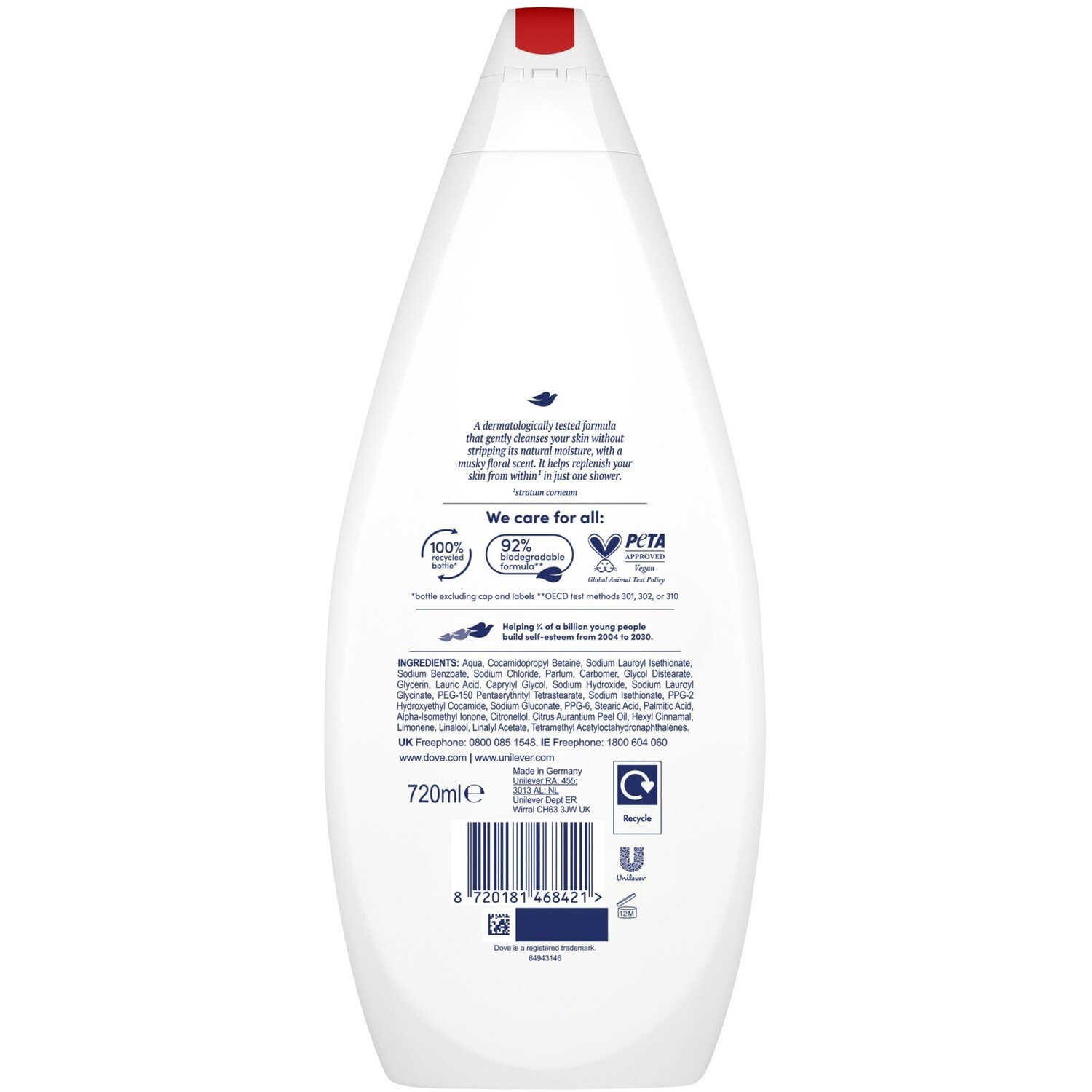 Dove Velvet Glow Body Wash 720ml Image 2