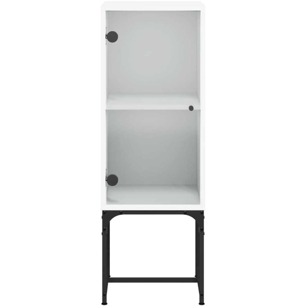 vidaXL Single Door White Side Cabinet Image 5