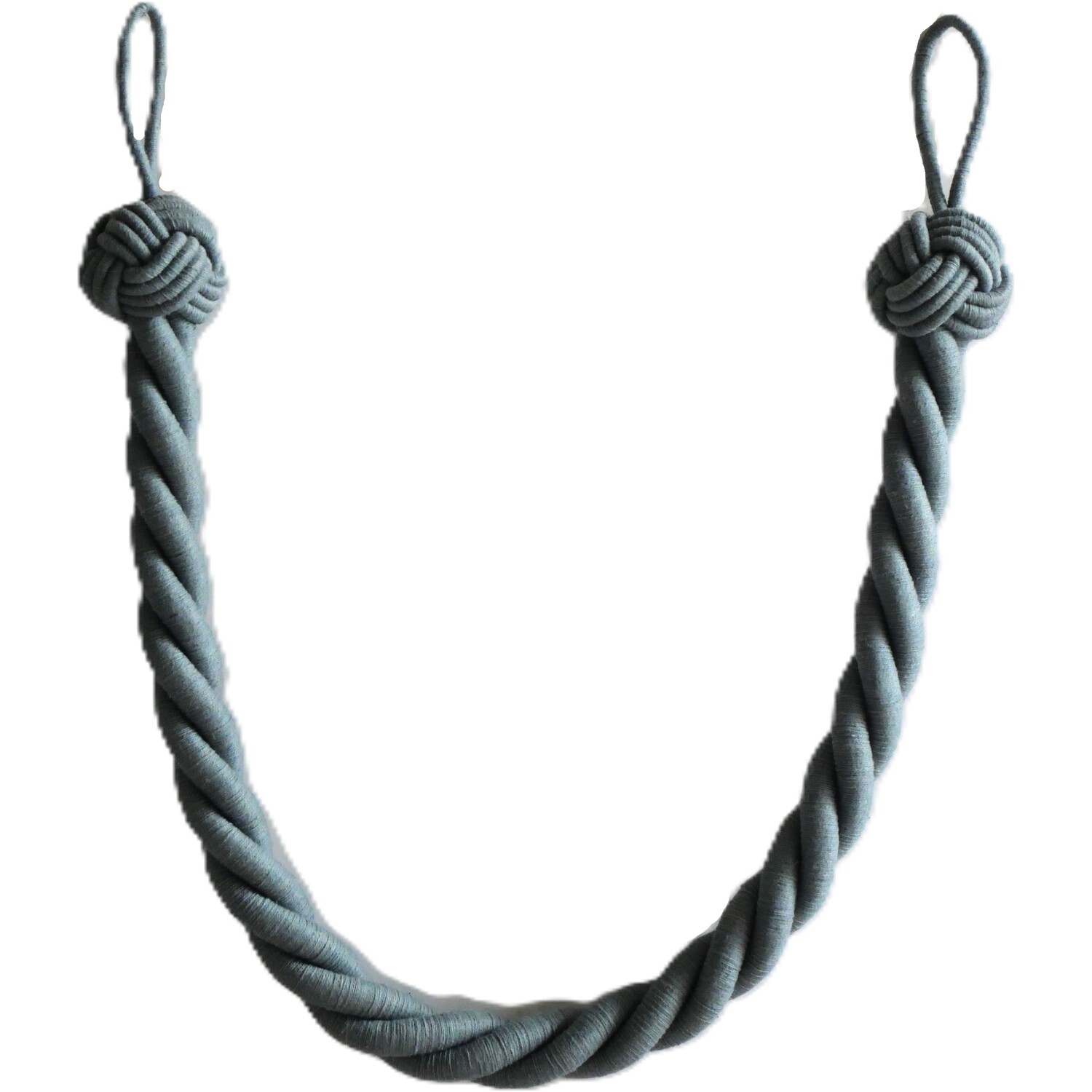 Cotton Harbour Rope Tieback Slate Blue Image
