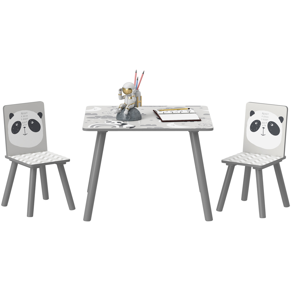 Tommy Toys 2 Seater Grey Kids Table and Chair Set Image 2