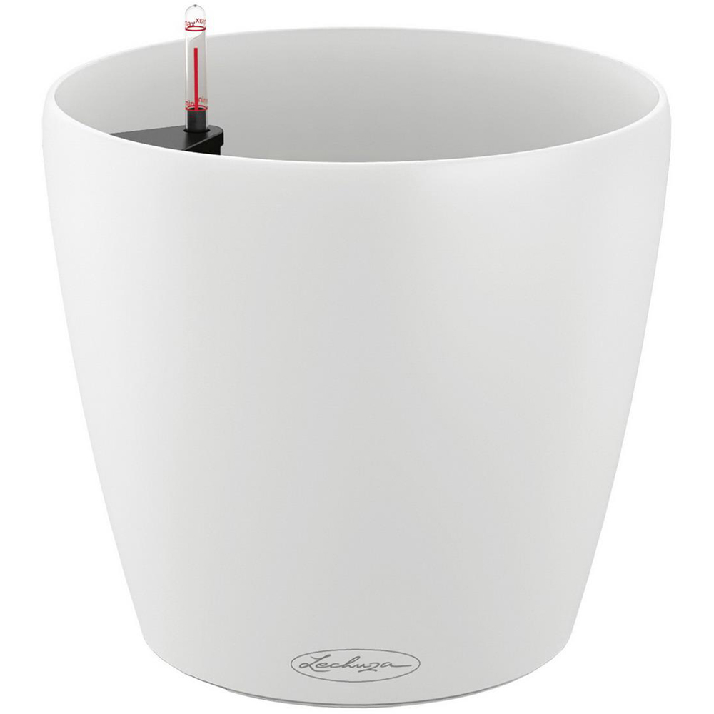 Lechuza Classico Colour 60 White Poly-Resin Self-Watering Planter 56cm Image 1