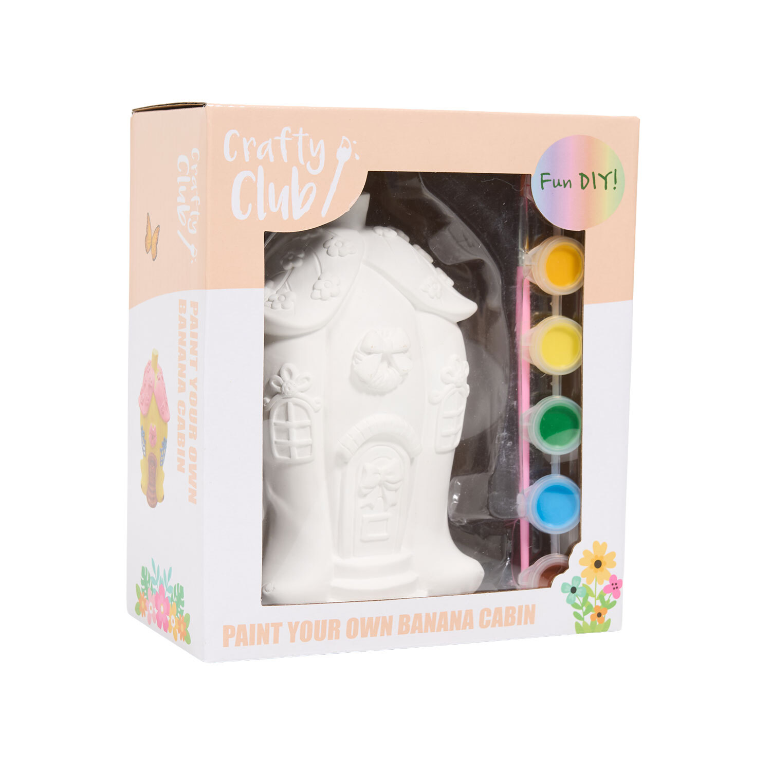 Paint Your Own Ceramic Banana Cabin or Milkshake Cottage Kit Image 3